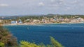 View of the town and harbour in Back Bay, Trincomalee, Sri Lanka, Asia. Royalty Free Stock Photo